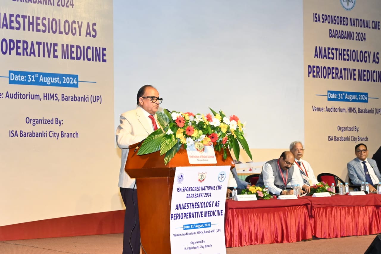 ISA SPONSORED NATIONAL CME BARABANKI 2024, ANAESTHESIOLOGY AS PERIOPERATIVE MEDICINE