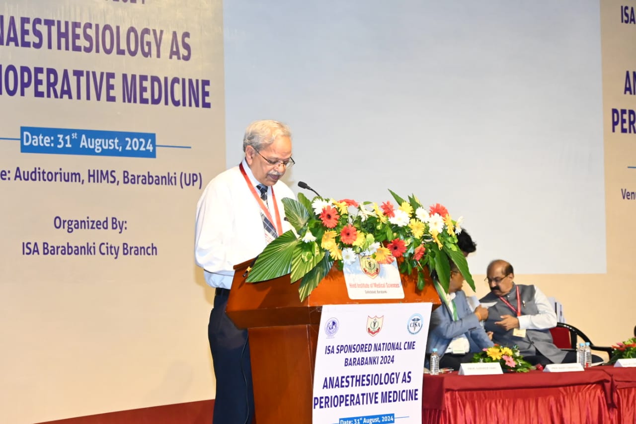 ISA SPONSORED NATIONAL CME BARABANKI 2024, ANAESTHESIOLOGY AS PERIOPERATIVE MEDICINE