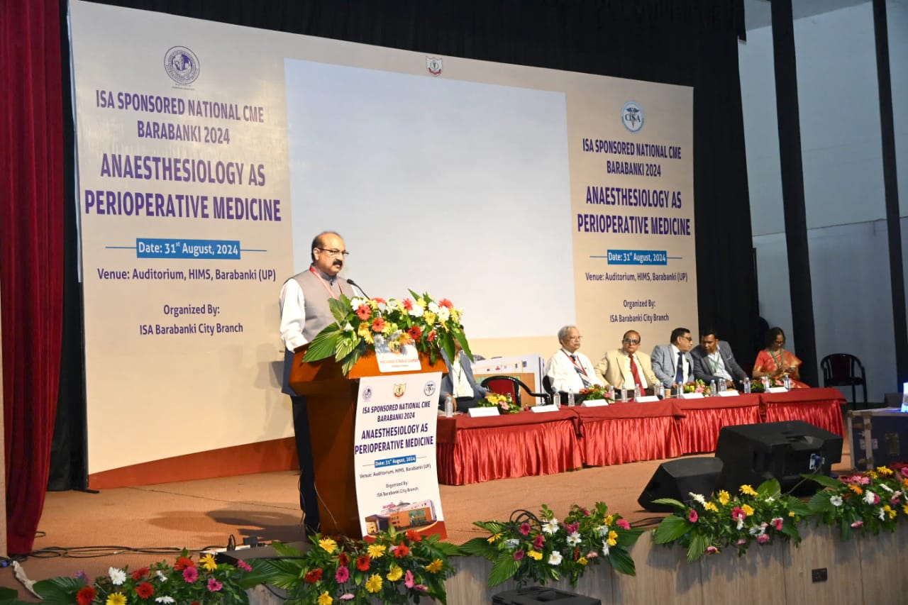 ISA SPONSORED NATIONAL CME BARABANKI 2024, ANAESTHESIOLOGY AS PERIOPERATIVE MEDICINE