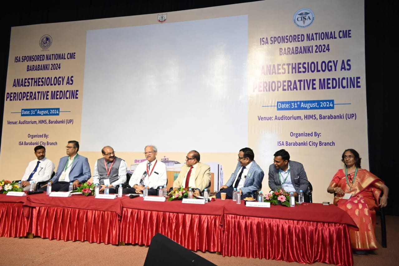 ISA SPONSORED NATIONAL CME BARABANKI 2024, ANAESTHESIOLOGY AS PERIOPERATIVE MEDICINE